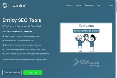 Inlinks® Entity SEO-Tool preview